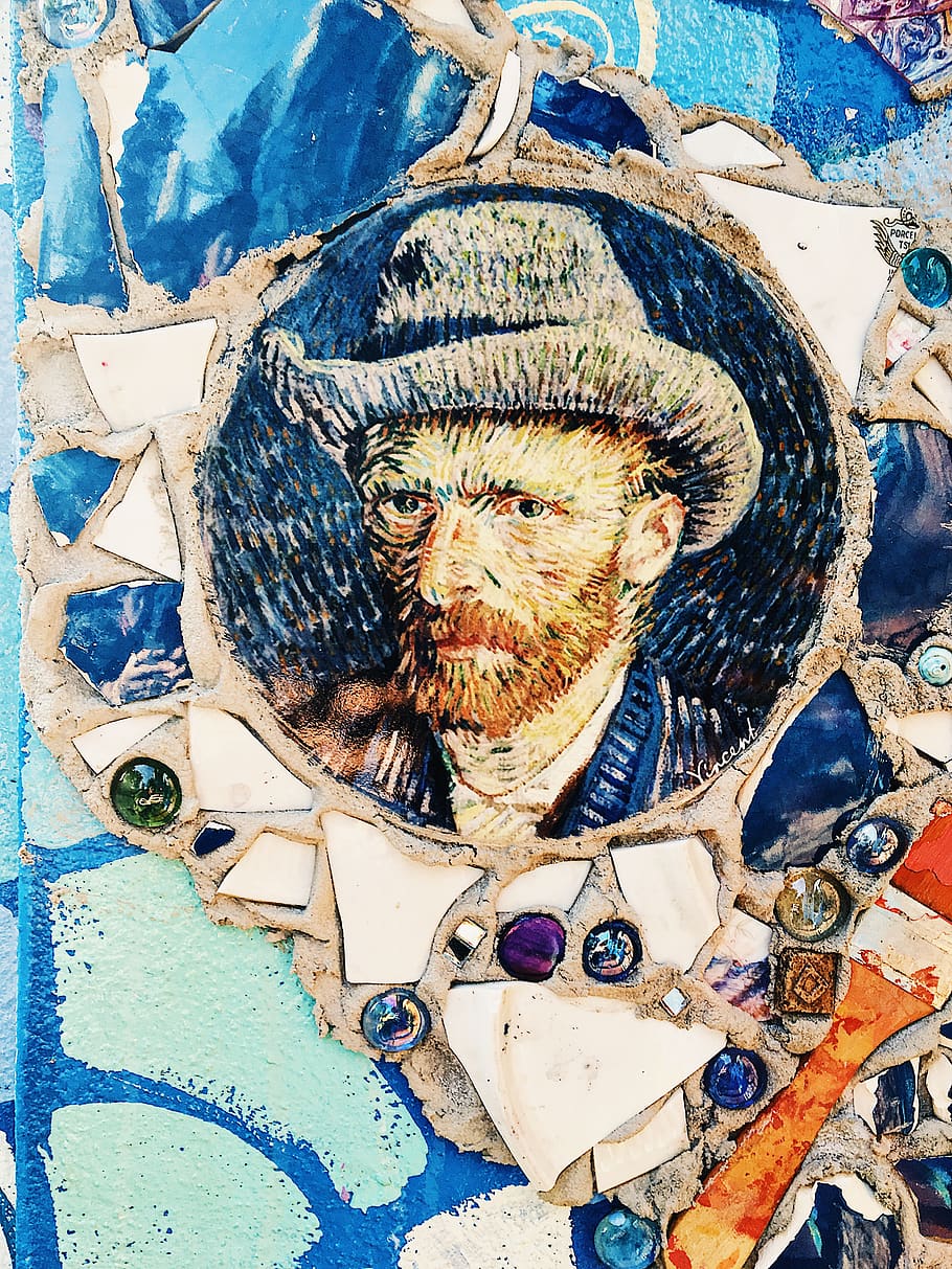 VanGogh, ingen mennesker, dyr, dyre temaer, tæt på, repræsentation, pattedyr, hvirveldyr, Kunst og håndværk, blå, dag, kreativitet, høj vinkel visning, husdyr, indenlandske, et dyr, udendørs, kæledyr, natur, dyr repræsentation, dyreliv, 4K