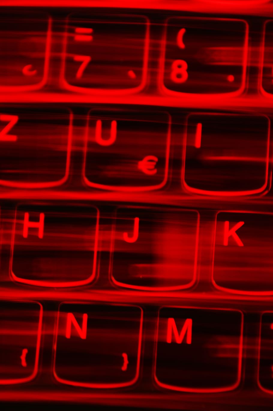 tastiera illuminata, logo, computer, hardware, tastiera, il computer portatile, taccuino, lettere, rosso, luce, si illumina di rosso, elettronica, stile, illuminato, numero, neon, testo, avvicinamento, nessuno, raggiante, sfondo nero, lettera, sfondi, in casa, fotogramma intero, alfabeto, luminosa, comunicazione, tecnologia, attrezzatura per l'illuminazione, notte, di fila, luminosità, 5K
