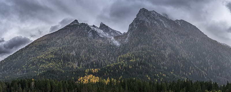 Grün, Berg, Weiß, Wolke, Natur, draußen, Gebirge, Kamm, Gipfel, Deutschland, Schönau am Königssee, watzmann, Baum, Wald, Sturm, Landschaft, Horizont, Fernweh, Alpen, Flora, Nadelbaum, Himmel, wolke - himmel, Szenen - Natur, Umgebung, Schönheit in der Natur, Pflanze, Land, Wildnis, Reiseziele, keine Leute, Nicht-städtische Szene, Kiefer, Kiefernwald, 8K, CC0, gemeinfrei, lizenzfrei