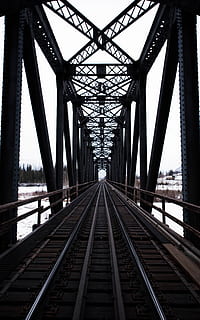 pas, metal, ağaçlar, kar, soğuk, taşıma, karayolu, dağlar, Kanada, demiryolu, tren, iz, taşımacılık, köprü, bağ, köprü - insan yapımı yapı, raylı ulaşım, Izlemek, mimari, azalan perspektif, Ufuk Noktası, demiryolu yolu, yapılı yapı, ileriye giden yol, yön, mühendislik, demiryolu köprüsü, gün, gökyüzü, doğa, açık havada, uzun, kiriş, platform, 5K, CC0, kamu malı, telif ücretsiz
