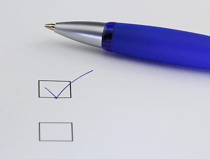 office, selection, write, paper, ankreuzen, done, pen, coolie, select, checklist, selection list, decide, decision, writing instrument, no people, close-up, indoors, studio shot, blue, pencil, ballpoint pen, table, still life, diagram, document, fountain pen, education, white background, communication, high angle view, paperwork, 2K, CC0, public domain, royalty free