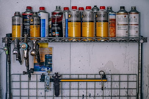 paint booth, metal, no people, container, industry, fuel and power generation, factory, pipe - tube, complexity, business, building exterior, outdoors, technology, domestic room, built structure, choice, equipment, steel, gauge, wall - building feature, alloy, 5K, CC0, public domain, royalty free