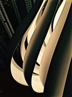 fulmine, in casa, nessuno, avvicinamento, modello, vista dall'alto, architettura, curva, luce del sole, giorno, struttura costruita, concentrarsi sulle conoscenze acquisite, ringhiera, ombra, illuminato, design, natura, natura morta, scala, legno - materiale, 2K, CC0, dominio pubblico, privo di copyright