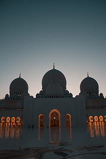 weiße Moschee, Gebäude, Kuppel, die Architektur, Moschee, Abu Dhabi, Scheich zayed, Mensch, Person, Turm, Kirchturm, Observatorium, Silhouette, Apsis, Bogen, gewölbt, gleiten, Abenteuer, Freizeitaktivitäten, Gebäudehülle, gebaute Struktur, Himmel, klarer Himmel, Tourismus, Reiseziele, Anbetungsstätte, Geschichte, Reise, die Vergangenheit, Religion, keine Leute, Natur, Glauben, draußen, 5K, CC0, gemeinfrei, lizenzfrei