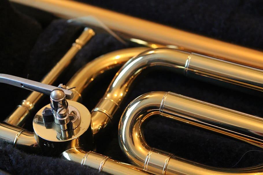 instrument gris, banya, instrument musical, secció de llautó, Londres, Regne Unit, ealing, flugelhorn, trompeta, trombó, música de jazz, funky, jazz, musical, músic, brillant, Orquestra de vent, llautó, instrument, música, clàssic, metall, instrument de llautó, cultura i entreteniment artístic, instrument de vent, primer pla, color daurat, equipament musical, a l'interior, cap gent, música clàssica, soroll, rendiment, saxòfon, orquestra, 4K