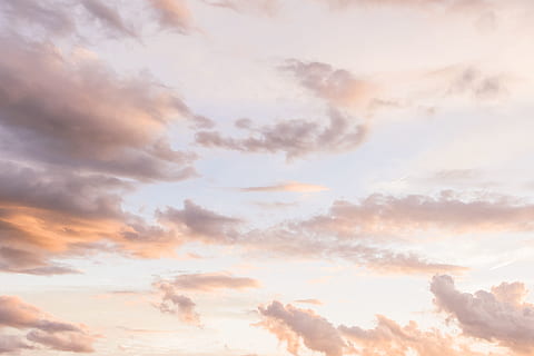 white cloud formations, sky, nature, weather, cloud, outdoors, sunset, pastel, united states, lake wylie, pastel sky, overlay, red sky, dawn, dusk, sunrise, photography, summer, spring, scenic, beautiful, cloud - sky, beauty in nature, scenics - nature, tranquility, low angle view, tranquil scene, no people, idyllic, backgrounds, sunlight, dramatic sky, orange color, cloudscape, day, full frame, bright, meteorology, brightly lit, 5K, CC0, public domain, royalty free