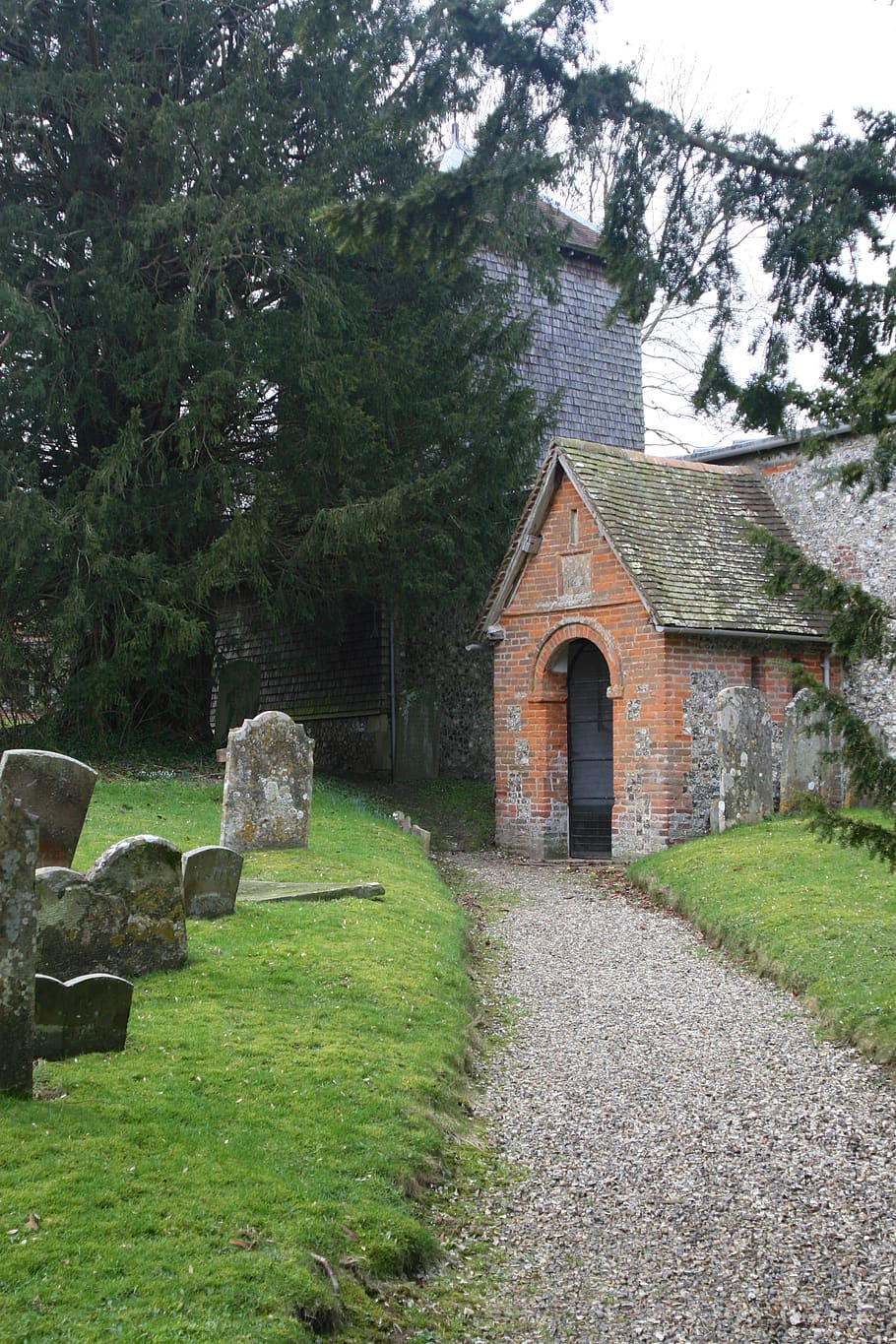 Inghilterra, pianta, architettura, struttura costruita, albero, esterno dell'edificio, erba, natura, nessuno, costruzione, giorno, religione, solido, credenza, luogo di culto, colore verde, crescita, spiritualità, campo, all'aperto, muro di pietra, 2K