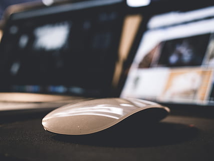 white, apple magic mouse, apple, mac, mouse, table, no people, focus on foreground, architecture, still life, close-up, indoors, city, day, wood - material, built structure, selective focus, building, kitchen utensil, paper, window, absence, street, 4K, CC0, public domain, royalty free