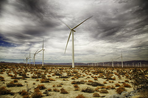 molins de vent blancs, motor, màquina, turbina, aerogenerador, ciutat de guix, Estats Units, desert, vent, molins de vent, electricitat, poder, Califòrnia, anza borrego, Parc eòlic, bobina, rotor, espiral, sòl, núvol - cel, medi ambient, energia eòlica, energia renovable, energia alternativa, cel, conservació del medi ambient, generació de combustible i energia, paisatge, naturalesa, terra, cap gent, escena rural, camp, tecnologia, bellesa a la natura, dia, recursos sostenibles, Font d'alimentació, 5K, CC0, domini públic, lliure de regalies