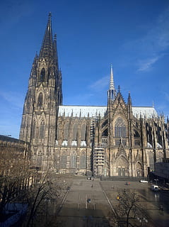 Germania, colonia, struttura costruita, architettura, esterno dell'edificio, credenza, luogo di culto, religione, spiritualità, cielo, costruzione, destinazioni di viaggio, natura, il passato, storia, viaggio, città, giorno, all'aperto, guglia, stile gotico, 4K, CC0, dominio pubblico, privo di copyright