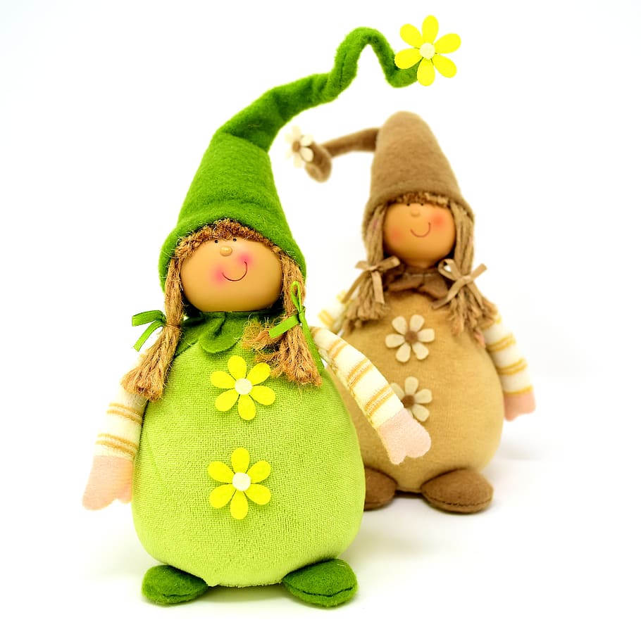 imp, imp de primavera, bonic, deco, divertit, nan, verd, dolç, figura, són, decoració, fons blanc, celebració, festa, tir de l'estudi, tallar, color verd, a l'interior, representació humana, hivern, infància, nen, representació, Nadal, art i artesania, joguina, roba, vacances - esdeveniment, barret, roba calenta, 2K