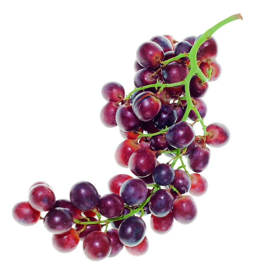 fruita, raïm, saludable, aïllat, sucós, nutrició, un, vegetarià, blanc, fons blanc, tir de l'estudi, menjar i beguda, menjar, alimentació saludable, frescor, a l'interior, natura morta, benestar, primer pla, cap gent, gran grup d'objectes, munt, tallar, raïm vermell, còpia espai, vermell, fruites de baies, madur, porpra, 720P