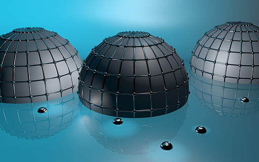 3d, renderowanie, igloo, koła, niebieski, abstrakcyjny, cyfrowy, Model, tło, Tapeta, woda, kula, Natura, żadnych ludzi, niebo, na dworze, czyste Niebo, dzień, kopuła, piłka, sport, wysoki kąt widzenia, basen, czarny kolor, wzór, porozumiewanie się, pływanie, zbliżenie, 2K, CC0, domena publiczna, darmowe zdjęcia