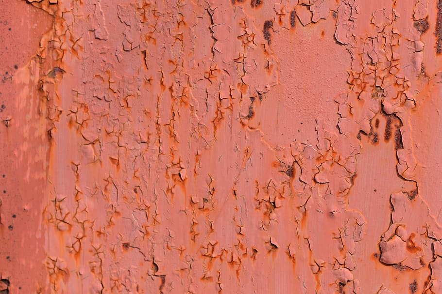 òxid, pintura, vell, pintat, Pete, tacat, brut, corrosió, ferro, resistent, textura, fons, metall, el tauler, superfície, marc complet, funció de construcció de parets, cap gent, espatllat, arquitectura, estructura construïda, descamació, primer pla, declivi, patró, pelat, aixafar, dia, deteriorament, aspre, a l'aire lliure, efecte texturat, 4K