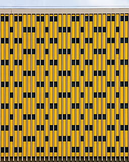 yellow, black, pattern, abstract, art, artistic, background, color, contemporary, decoration, design, geometric, graphic, illustration, modern, repetition, retro, seamless, shape, square, style, textile, texture, tile, wallpaper, full frame, backgrounds, no people, wall - building feature, geometric shape, close-up, built structure, architecture, textured, in a row, black color, metal, side by side, outdoors, gold colored, 4K, CC0, public domain, royalty free