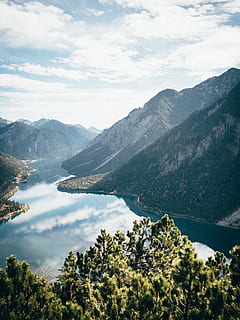 escènic, vista, llac, durant el dia, 4K fons de pantalla, Alps, núvols, medi ambient, fons de pantalla hd, paisatge, muntanyes, naturalesa, fons de pantalla de la natura, a l'aire lliure, reflexió, riu, cel, vall, aigua, desert, muntanya, bellesa a la natura, escenics - natura, núvol - cel, planta, escena tranquil·la, arbre, tranquil·litat, creixement, idíl·lic, dia, cap gent, escena no urbana, Serra, cim de muntanya, 4K, CC0, domini públic, lliure de regalies