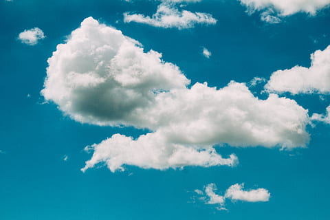 nuages ​​blancs, nuage - ciel, ciel, bleu, beauté dans la nature, la nature, personne, duveteux, journée, paysages - nature, cloudscape, couleur blanche, en plein air, tranquillité, idyllique, arrière-plans, scène tranquille, atmosphère, paradis, liberté, douceur, pureté, météorologie, 5K, CC0, domaine public, libre de droits