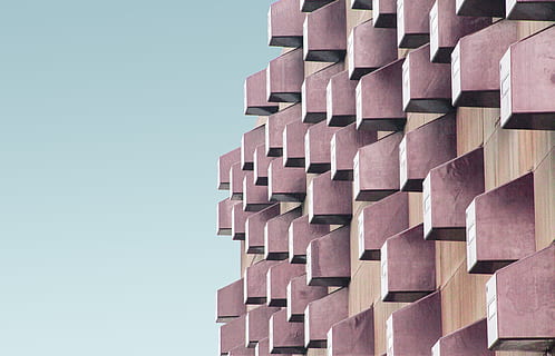 blocs marrons, mínim, cub, edifici, façana, geomètric, arquitectura, minimalisme, casa, detall, gràfic, ciutat, geometria, urbà, modern, patró, creatiu, Rotterdam, degradat, cel, blau, estructura construïda, industria de la construcció, exterior de l'edifici, a l'aire lliure, cap gent, escena urbana, apartament, maó, fons, forma, bloc, forma geomètrica, concret, material, 5K, CC0, domini públic, lliure de regalies
