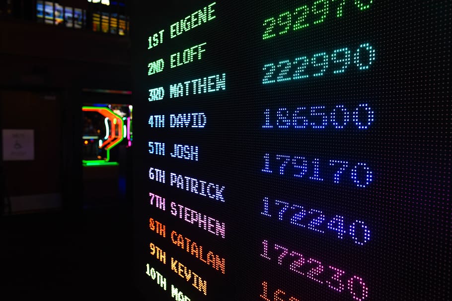 digitální bodovací tabule, technologie, sdělení, podnikání, číslo, data, finance, počítač, svítí, nikdo, počítačové vybavení, počítačový monitor, finanční údaje, informační médium, obchodování, údaje o akciovém trhu, směnný kurz, text, neon, detail, globální finance, grafické uživatelské prostředí, ekonomika, 5K