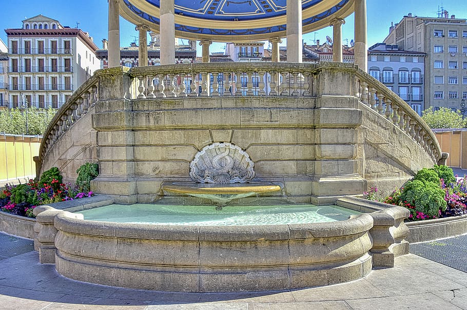 fonte, giardino, parco, architettura, acqua, struttura costruita, Fontana, natura, scultura, esterno dell'edificio, arte e artigianato, statua, pianta, nessuno, destinazioni di viaggio, giorno, all'aperto, viaggio, mestiere, città, storia, rappresentazione, ornato, 5K