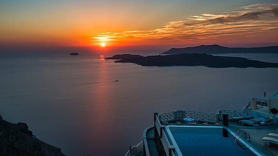 escènic, vista, oceà, posta de sol, badia, platja, núvols, alba, medi ambient, idíl·lic, muntanyes, naturalesa, pacífica, reflexió, paisatge, mar, paisatge marí, vora del mar, cel, sortida del sol, piscina, tranquil, aigua, escenics - natura, bellesa a la natura, núvol - cel, tranquil·litat, escena tranquil·la, vaixell nàutic, cap gent, cel dramàtic, transport, color taronja, muntanya, manera de transport, a l'aire lliure, horitzó sobre l’aigua, 5K, CC0, domini públic, lliure de regalies