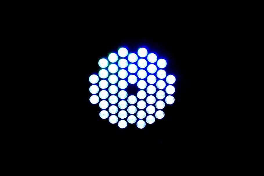 blau, led, llum, amoled, simetria, cercle, bokeh, verd, il·luminat, a l'interior, fons negre, cap gent, tir de l'estudi, còpia espai, equips d’il·luminació, forma, nit, llum - fenomen natural, patró, forma geomètrica, tacat, brillant, bombeta, tecnologia, sol objecte, primer pla, 5K