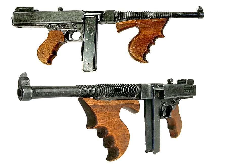 maşină, armă, foc, pistol, mortal, fundal alb, studio shot, lemn - material, în interior, nici o persoana, Securitate, protecţie, un singur obiect, semn, natură moartă, elimina, antic, puşcă, maro, semn de avertizare, Siguranță, mitralieră, 1080P