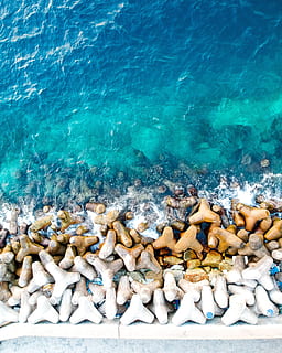 maldives, malé, water, sea, solid, nature, no people, rock, beach, land, day, high angle view, beauty in nature, outdoors, rock - object, stone, abundance, animal wildlife, animals in the wild, sea life, tranquility, pebble, turquoise colored, marine, 2K, CC0, public domain, royalty free