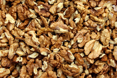 Nüsse, Walnüsse, Snacks, lecker, Essen, Lebensmittel, Gesundheit, Küche, Gebäck, der Hintergrund, Tapete, Essen und Trinken, Wohlbefinden, Vollbild, große gruppe von gegenständen, gesundes Essen, Hintergründe, Fülle, Frische, Nahansicht, keine Leute, braun, Nuss, drinnen, Samen, Stillleben, Getreidepflanze, Nuss - Essen, texturiert, Trockenobst, Hafer - Essen, Frühstück, Snack, Haferbrei, 4K, CC0, gemeinfrei, lizenzfrei