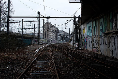 Franţa, Paris, urmări, Sina de cale ferata, transportul feroviar, construită, transport, arhitectură, direcţie, exteriorul clădirii, calea de urmat, electricitate, diminuarea perspectivei, nici o persoana, cer, natură, cablu, linie de alimentare, zi, în aer liber, conexiune, mijloc de transport, alimentare electrică, lung, 4K, CC0, domeniu public, fără drepturi de autor