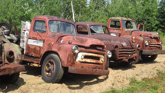 per favore, rimuovere, Questo, Immagine, veicolo terrestre, modo di trasporto, mezzi di trasporto, veicolo a motore, vecchio, giorno, abbandonato, arrugginito, obsoleto, albero, danneggiato, metallo, auto, nessuno, terra, natura, camion, corri giù, pick-up, stazionario, deterioramento, rovinato, 2K, CC0, dominio pubblico, privo di copyright