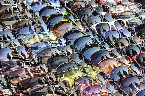 many, desktop, recycling, pattern, market, summer, travel, art, outdoors, full frame, backgrounds, no people, large group of objects, day, multi colored, abundance, high angle view, close-up, variation, choice, creativity, animal, shiny, retail, still life, 4K, CC0, public domain, royalty free