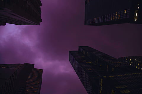 Alto, edifícios de subida, nublado, céu, construção, nuvem, arranha-céu, olhando pra cima, urbano, cidade, design moderno, leve, Sombrio, sombra, silhueta, nova york noite, noite, olho para cima, temperamental, céu roxo, Nova York, arquitetura, cena urbana, exterior do edifício, paisagem urbana, estrutura construída, distrito da baixa, Prédio comercial, horizonte urbano, ao ar livre, crepúsculo, o negócio, alto - alto, torre, azul, moderno, reflexão, por do sol, janela, ninguém, vida urbana, visão de baixo ângulo, Distrito financeiro, nuvem - céu, luz solar, fachada, luz - fenômeno natural, EUA, iluminado, diretamente abaixo, 5K, CC0, domínio público, royalty free