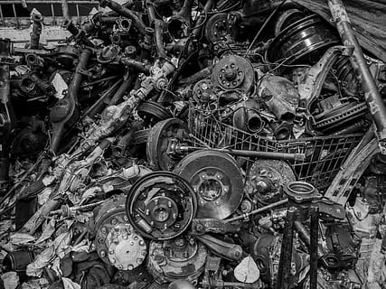 máquina, motor, construção, Torre do Relógio, torre, arquitetura, roda, bobina, espiral, rotor, industrial, texturas, motores, Bangkok, tailândia, metal, transporte, motocicleta, veículo, abandonado, estragado, ferro velho, atropelar, obsoleto, lixo, grande grupo de objetos, declínio, deterioração, monte, ninguém, ferro-velho, pilha, oxidado, velho, modo de transporte, dia, origens, poluição, demolido, arruinado, 2K, CC0, domínio público, royalty free