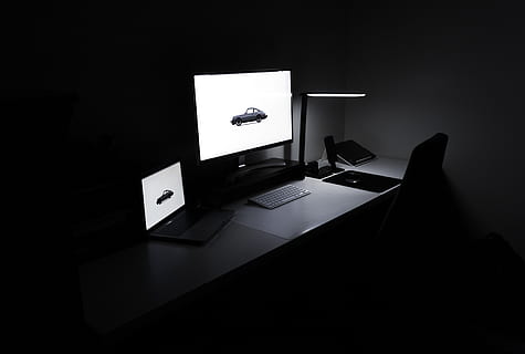 minimal, kontor, arbeidsområde, oppsett, virksomhet, iphone, iphone x, mac, macbook, Macbook Pro, ren, estetisk, svart og hvit, teknologi, datamaskin, Apple klokke, ipad pro, minimalistisk, eple, innendørs, bord, ingen folk, møbler, forbindelse, kommunikasjon, dataskjerm, mørk, data utstyr, mørkerom, laptop, hjemlige rom, skrivebord, belysningsutstyr, fravær, trådløs teknologi, tastatur, 4K, CC0, offentlig domene, opphavsrett gratis