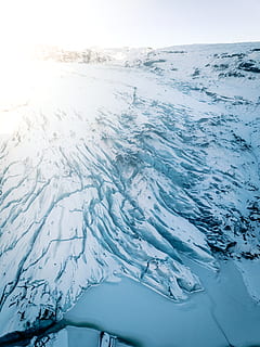 isoverflade, udendørs, bjerg, natur, is, sne, gletscher, panoramisk, landskab, ærme, beklædning, tøj, ødemark, vand, kystlinjen, ocean, kyst, hav, vinter, sport, miljø, kold temperatur, skønhed i naturen, ingen mennesker, dag, hvid farve, himmel, scenics - natur, luftfoto, renhed, snedækket bjerg, 4K, CC0, offentligt domæne, royaltyfrie