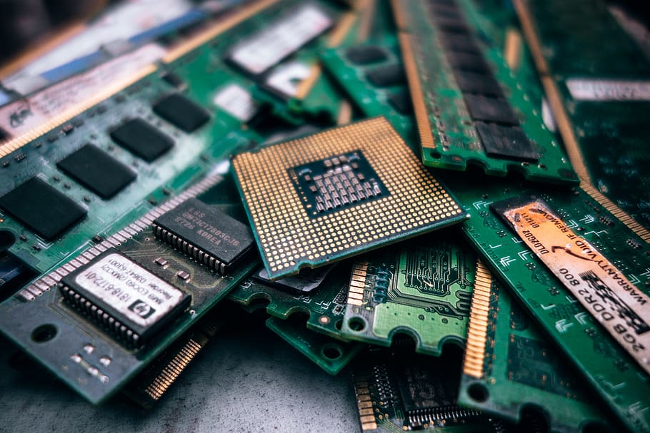 zelená, RAM, kolekce karet, Pozadí, karta, čip, obvod, detail, spojení, procesor, data, přístroj, digitální, elektrický, elektřina, elektronika, zařízení, ploché, Hardware, průmysl, informace, laptop, makro, Paměť, mikročip, moderní, základní deska, objekt, polovodič, křemík, Rychlost, úložný prostor, technologie, tranzistor, počítačový čip, obvodová deska, elektronický průmysl, počítačové vybavení, počítač, počítačovou část, nikdo, složitost, uvnitř, celý rám, zelená barva, zaměřit se na popředí, elektrické komponenty, elektrické zařízení, 5K