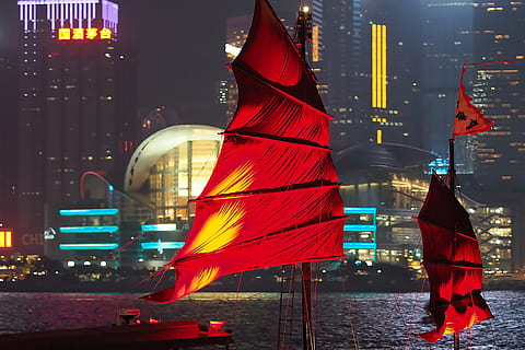 hong kong boats, city and Urban, boat, boats, china, hD Wallpaper, night, building exterior, architecture, illuminated, city, built structure, red, city life, building, street, transportation, water, nature, christmas, decoration, outdoors, no people, celebration, travel destinations, office building exterior, financial district, skyscraper, 4K, CC0, public domain, royalty free