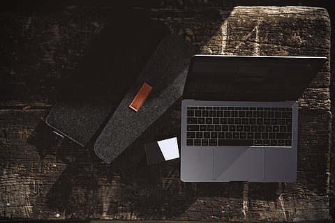 macbook pro, computer, pc, electronics, laptop, hardware, computer hardware, keyboard, computer keyboard, bag, apple, notebook, mac, blank business card, software, business card, water, display, monitor, lcd screen, screen, technology, no people, connection, wireless technology, sunlight, communication, computer equipment, day, table, outdoors, high angle view, nature, shadow, furniture, wall - building feature, computer monitor, 5K, CC0, public domain, royalty free