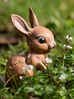 Påske hare, kanin, påske, hare, figur, nuttet, glad, kort, lykønskningskort, dyr, plante, pattedyr, dyre temaer, selektiv fokusering, natur, tæt på, ingen mennesker, et dyr, jord, dag, kanin - dyr, Mark, græs, dyr repræsentation, Brun, hvirveldyr, repræsentation, vækst, dyreliv, udendørs, dyr øre, planteædende, dyr hoved, 2K, CC0, offentligt domæne, royaltyfrie