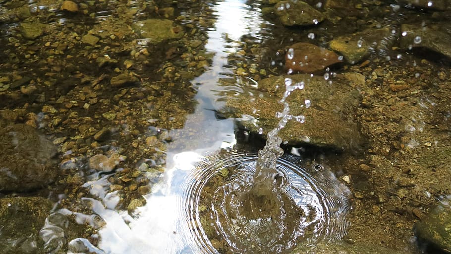 Tropfen, Strom, krkonoše, Wasser, High Angle View, Natur, Ufergegend, keine Leute, Tag, Rock, Reflexion, solide, See, Rock - Objekt, draußen, Bewegung, wird heruntergeladen, nass, gewellt, flach, fließend, fließendes Wasser, Reinheit, 5K