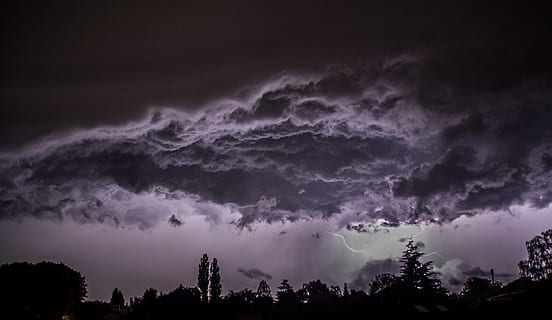 germany, bramsche, lightning, thunderstorm, clouds, cloud - sky, sky, tree, beauty in nature, storm, plant, scenics - nature, night, no people, nature, storm cloud, dramatic sky, power in nature, ominous, silhouette, tranquility, environment, dark, outdoors, 1080P, CC0, public domain, royalty free