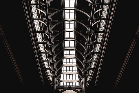 niedrig, Winkel Fotografie, Gebäude, Decke, Dach, Dachfenster, die Architektur, Struktur, Fenster, Symmetrie, geometrisch, Glas, Schatten, Licht, hd, Tapete, Hintergrund, gebaute Struktur, Glas - Material, städtische Szene, modern, stehlen, berühmter Platz, Gebäudehülle, Stadt, keine Leute, Turm, Europa, Baugewerbe, drinnen, große Höhe, Reflexion, futuristisch, Metall, Geschäft, Reise, draußen, 5K, CC0, gemeinfrei, lizenzfrei
