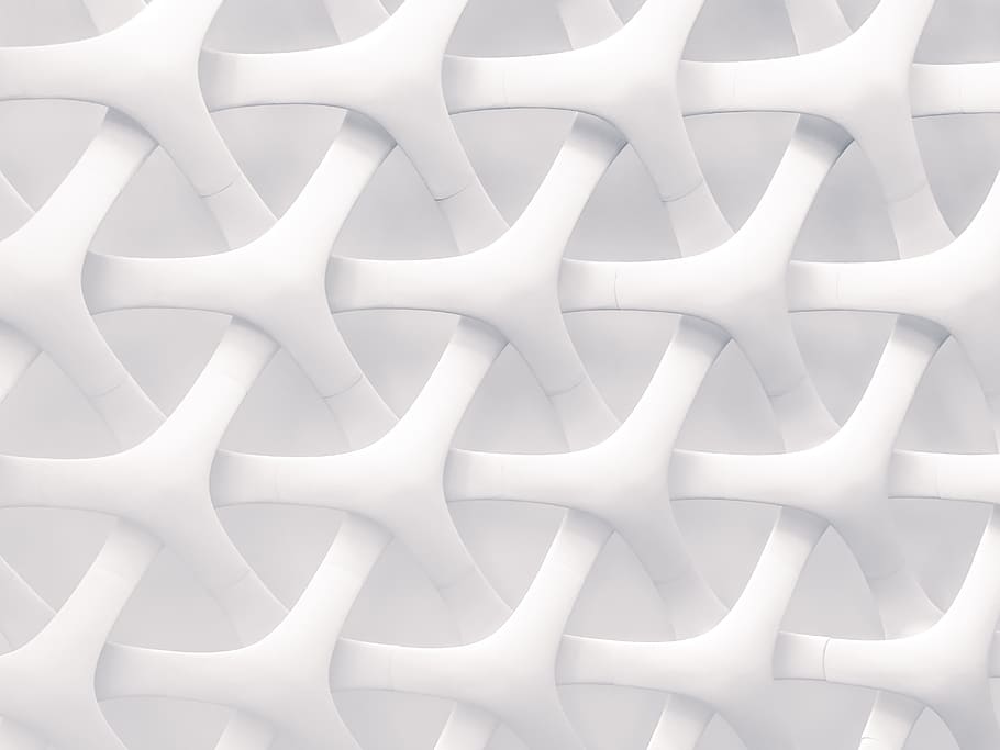 art, disseny, patrons, arquitectura, blanc, fons, marc complet, cap gent, patró, Color blanc, primer pla, gran grup d'objectes, a l'interior, forma, repetició, dia, en fila, arranjament, natura morta, blau, fons blanc, forma geomètrica, resum, 4K