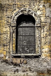 vindue, gips, arkitektur, gammel, bygning, bygning facade, væg, antik, hus, referencemateriale, struktur, vindueskarm, bygget struktur, bygning udvendig, bue, ingen mennesker, dag, forladt, beskadiget, historie, forvitret, fortiden, murbygningsfunktion, murstens væg, nedgang, kørt ned, mursten, forringelse, udendørs, Stenmur, ødelagt, 5K, CC0, offentligt domæne, royaltyfrie