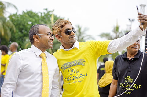 man, taking, selfie, daylight, democracy, demonstration, gather, gathering, group, men, outdoors, outfit, people, picture taking, street, wear, yellow, waist up, males, togetherness, adult, group of people, glasses, day, standing, mature men, mature adult, real people, cooperation, eyeglasses, senior adult, clothing, coworker, 4K, CC0, public domain, royalty free