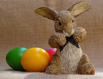 easter bunny, easter egg, hare, easter, egg, decoration, easter theme, easter decoration, colorful, celebration, animal, animal representation, mammal, holiday, stuffed toy, animal themes, indoors, toy, representation, rabbit - animal, close-up, no people, studio shot, 4K, CC0, public domain, royalty free