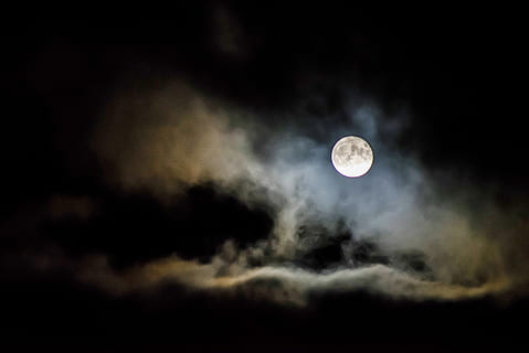 awan, penuh, bulan, astronomi, kosmos, gelap, Seram, malam, kabut, bulan purnama, pemandangan, cahaya, langit malam, langit, tenaga surya, ruang, awan - langit, alam, tidak ada orang, keindahan di alam, scenics - alam, di luar rumah, sinar bulan, langit yang dramatis, bentuk, bersinar, gerhana, ketenangan, bulan planet, 2K