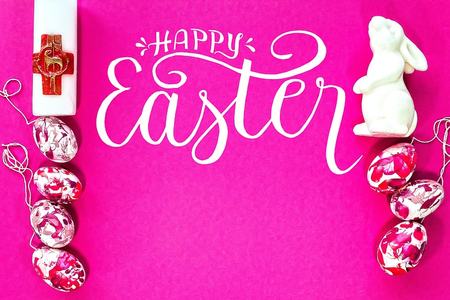 Pasqua, vela, llebre, ou, colorit, ous de Pasqua, pintura, color, de colors, alegre, amable, bonic, primavera, rosa, vermell, violeta, salutació de pasqua, postal, text, color rosa, cap gent, natura morta, celebració, representació, creativitat, art i artesania, a l'interior, vista d’angle alt, representació humana, primer pla, esdeveniment, taula, decoració, joieria, artesania, guió occidental, porpra, 5K