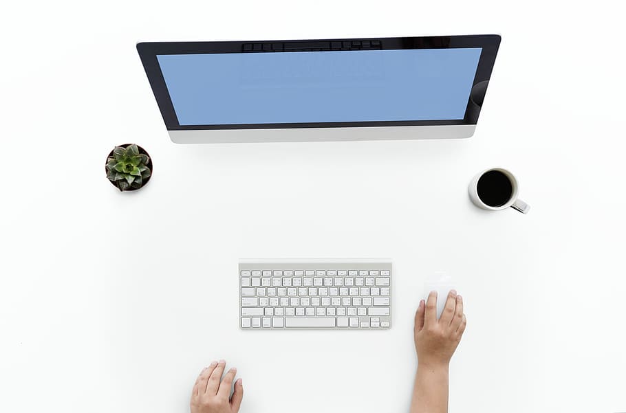 negocis, tassa de cafè, ordinador, dades, escriptori, flatlay, mans, planta d'interior, informació, teclat, ratolí, oficina, PC, persona, pla, planta, pantalla, mostrant, inici, swot, utilitzant, vista, taula blanca, treballar, treball, lloc de treball, espai de treball, tecnologia, part del cos humà, mà humana, tecnologia sense fils, connexió, equips informàtics, comunicació, teclat d’ordinador, taula, fons blanc, Internet, mà, a l'interior, adult, gent, mobles, monitor d’ordinador, pantalla plana, 1080P